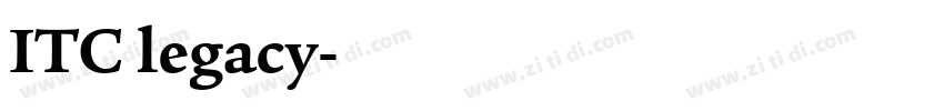 ITC legacy字体转换